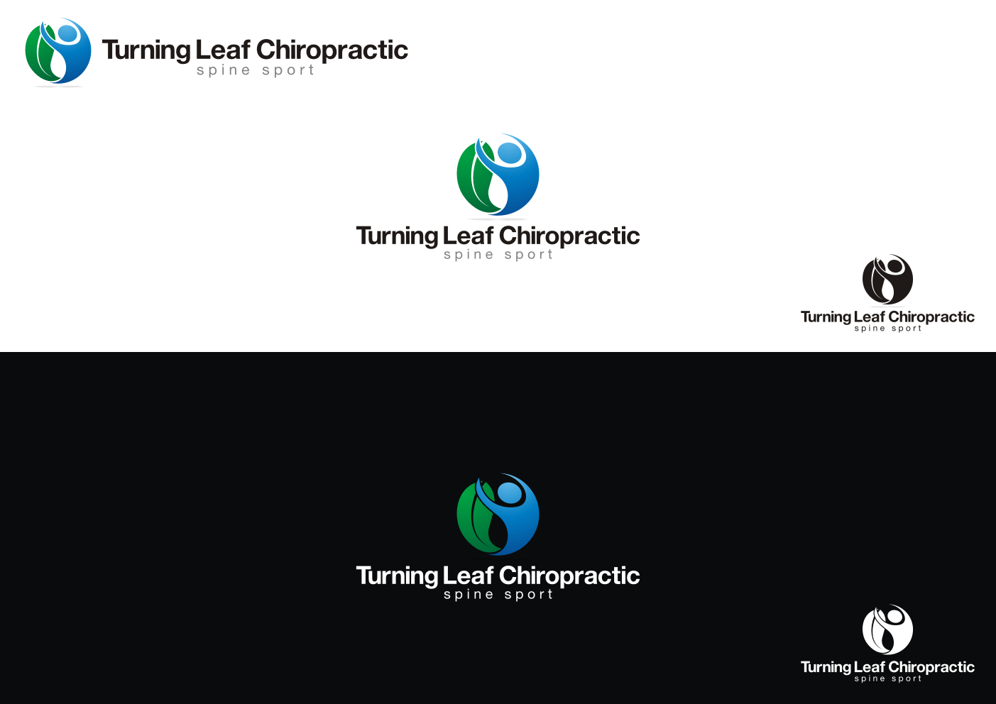Diseño de Logo por studiox para Turning Leaf Chiropractic - Spine & Sport | Diseño #2062667