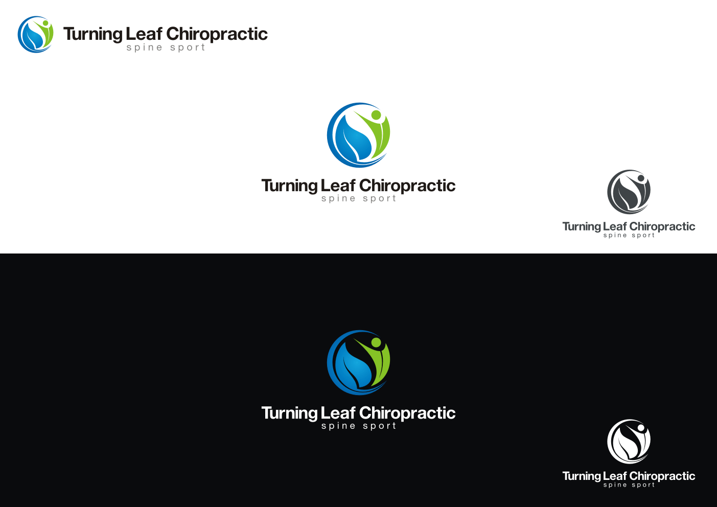 Diseño de Logo por studiox para Turning Leaf Chiropractic - Spine & Sport | Diseño #2089936