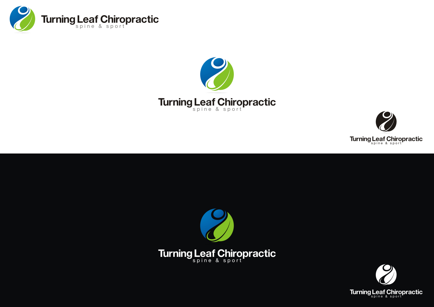 Logo Design by studiox for Turning Leaf Chiropractic - Spine & Sport | Design #2114939