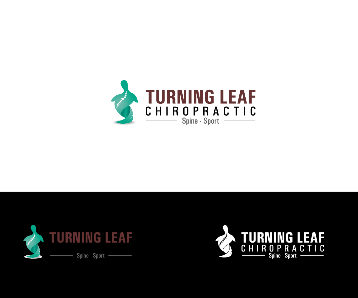 Logo Design by GliderGraphx for Turning Leaf Chiropractic - Spine & Sport | Design #2032884