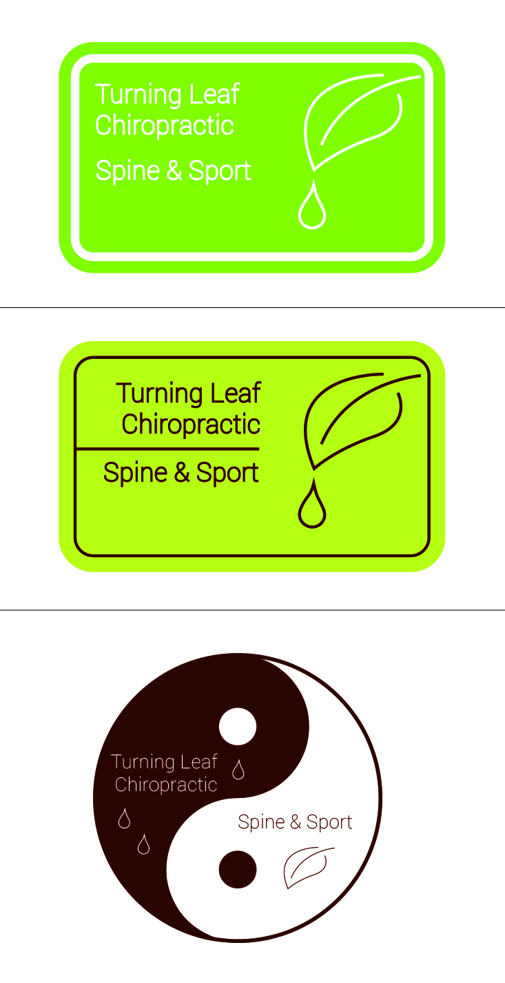 Logo-Design von Nathalie für Turning Leaf Chiropractic - Spine & Sport | Design #2034228