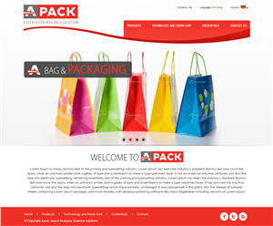 Diseño Web por webxvision para A-Pack Packaging GmbH | Diseño #2050517