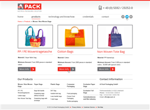 Web Design by Manuli for A-Pack Packaging GmbH | Design: #2065310