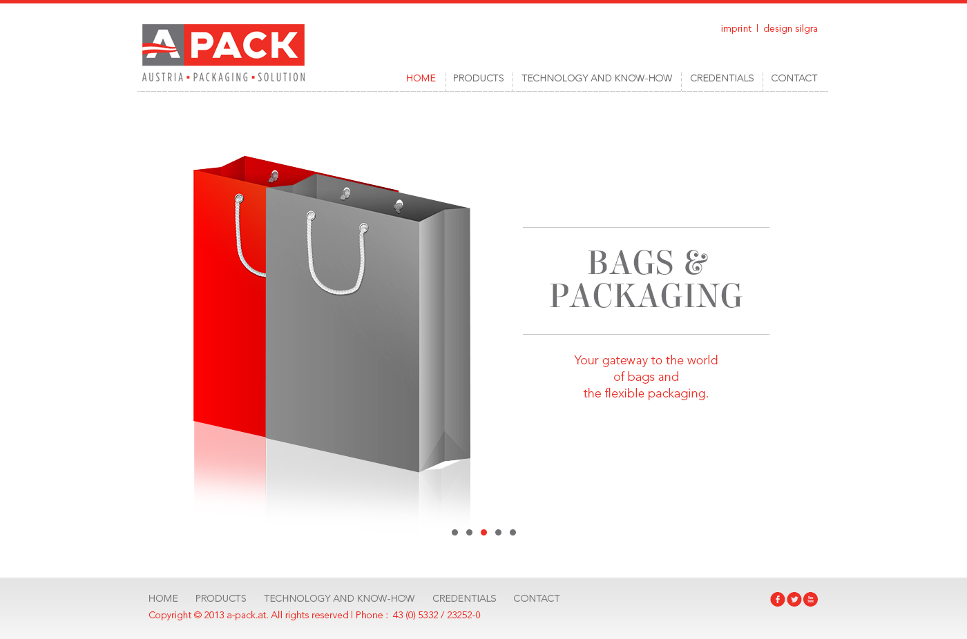 Web Design by SJ for A-Pack Packaging GmbH | Design #2033337
