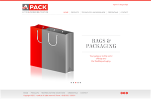Web Design by SJ for A-Pack Packaging GmbH | Design: #2033337