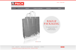 Web Design by SJ for A-Pack Packaging GmbH | Design: #2033489
