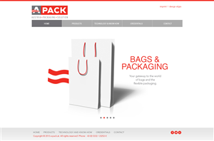Web Design by SJ for A-Pack Packaging GmbH | Design: #2033626