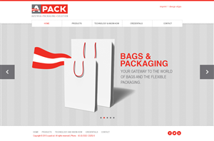 Web Design by SJ for A-Pack Packaging GmbH | Design: #2038401