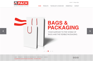 Diseño Web por SJ para A-Pack Packaging GmbH | Diseño #2066042