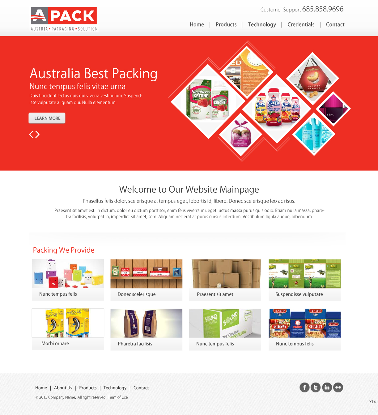 Web Design par pb pour A-Pack Packaging GmbH | Design #2039864