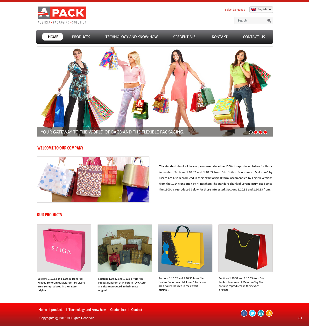 Web Design par pb pour A-Pack Packaging GmbH | Design #2051700