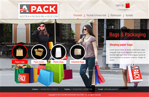 Web Design by Creative Usha for A-Pack Packaging GmbH | Design: #2056411