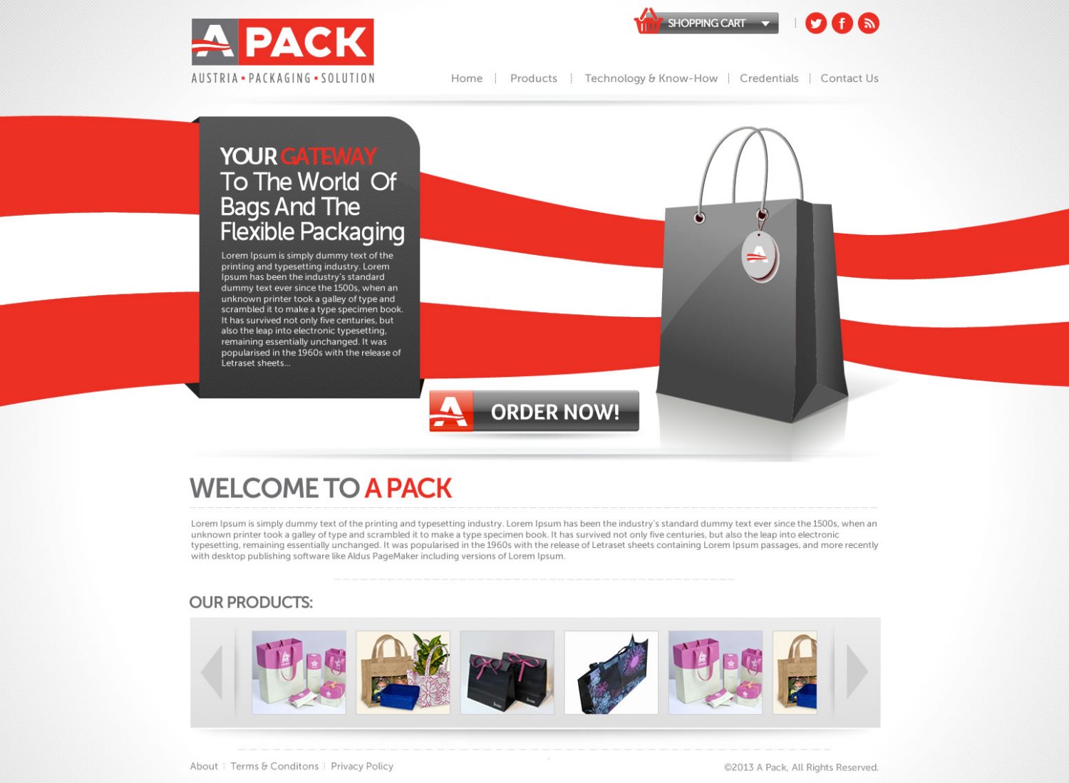 Web Design par TechWise pour A-Pack Packaging GmbH | Design #2047638