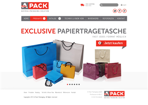 Diseño Web por Behriatech para A-Pack Packaging GmbH | Diseño #2055308