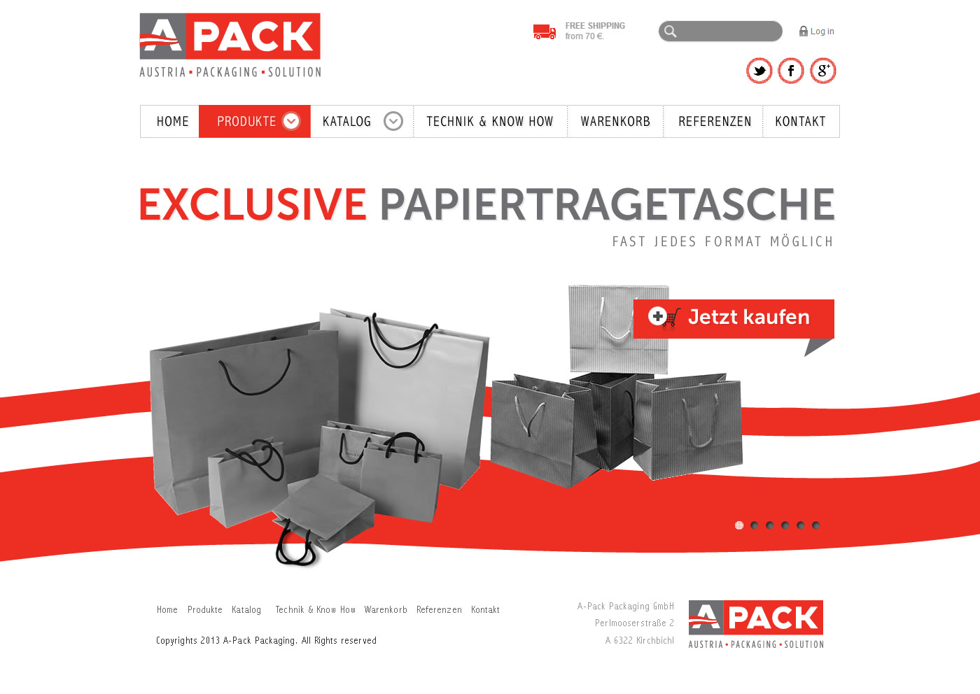Web Design par Behriatech pour A-Pack Packaging GmbH | Design #2055323