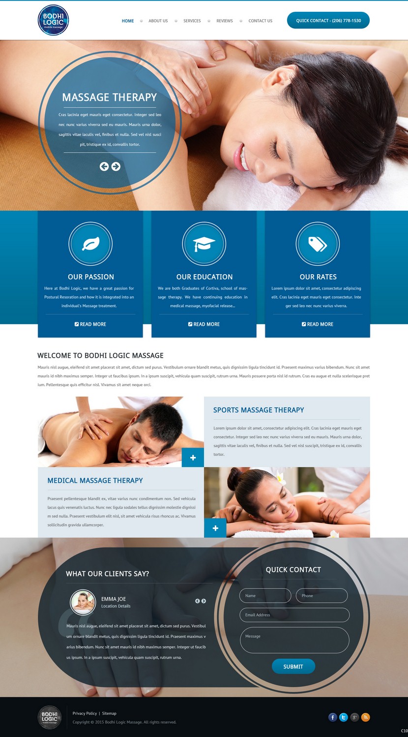 Web Design by pb for Bodhi Logic | Design #9264856