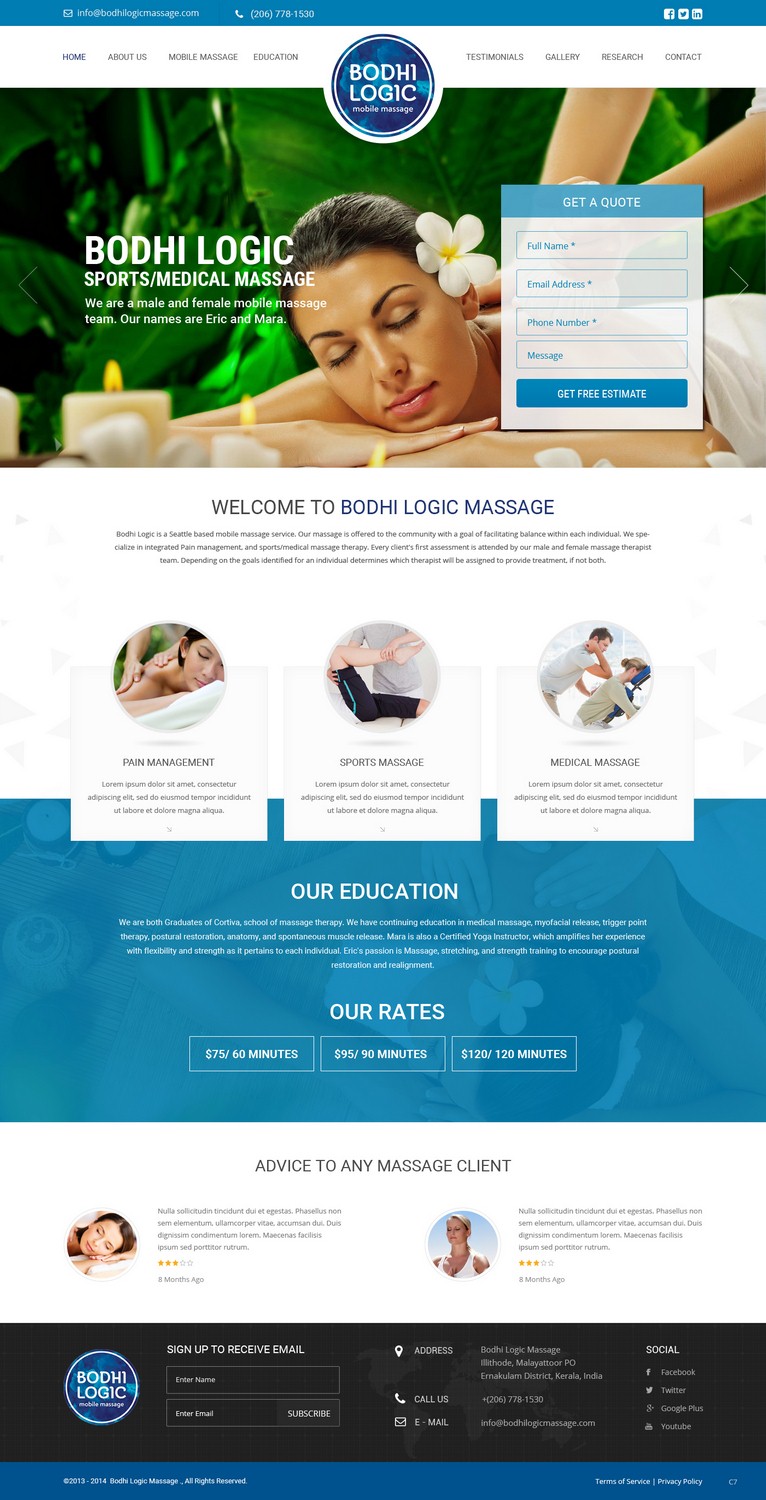 Web Design by pb for Bodhi Logic | Design #9264857
