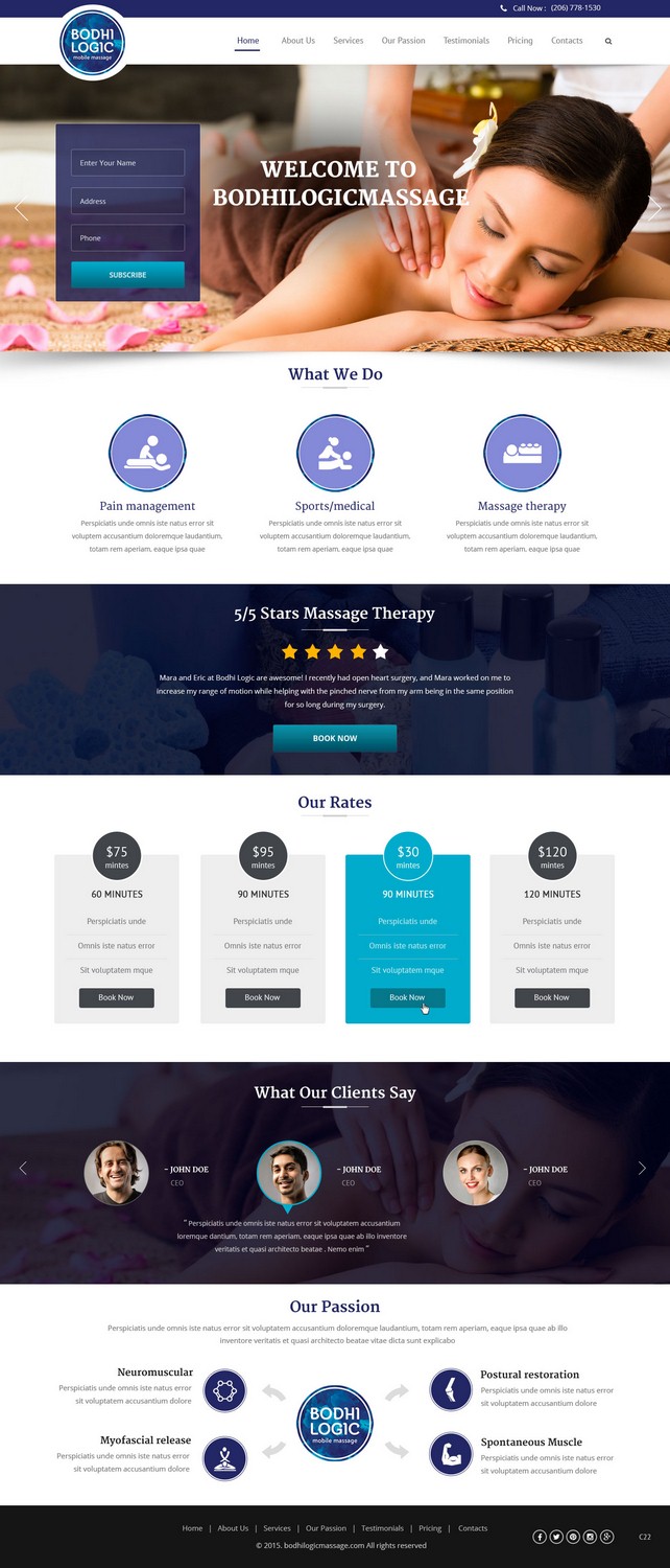 Web Design by pb for Bodhi Logic | Design #9264867