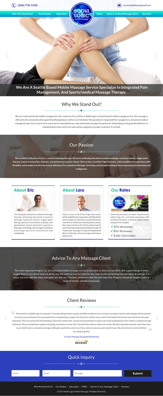 Web Design by Sbss for Bodhi Logic | Design #9250755