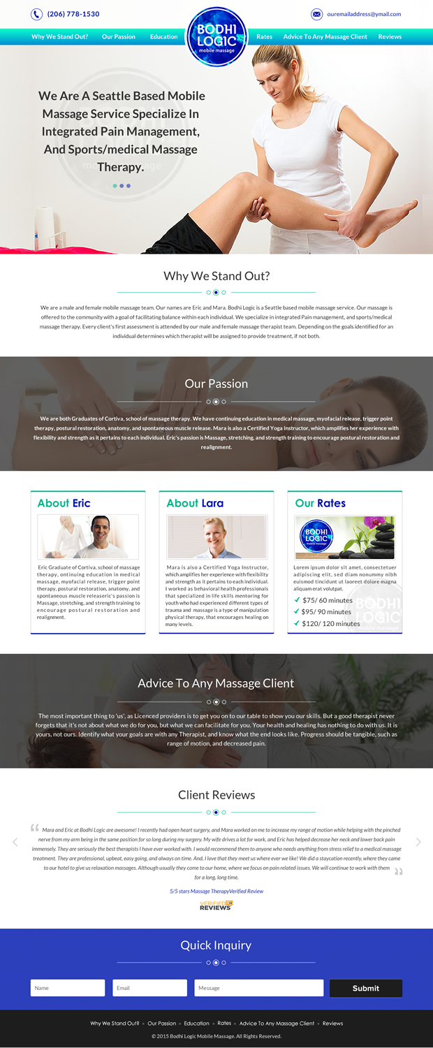 Web Design by Sbss for Bodhi Logic | Design #9250756