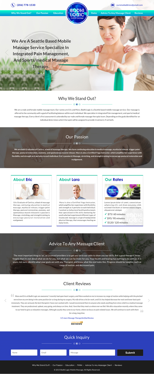 Web Design by Sbss for Bodhi Logic | Design #9250757