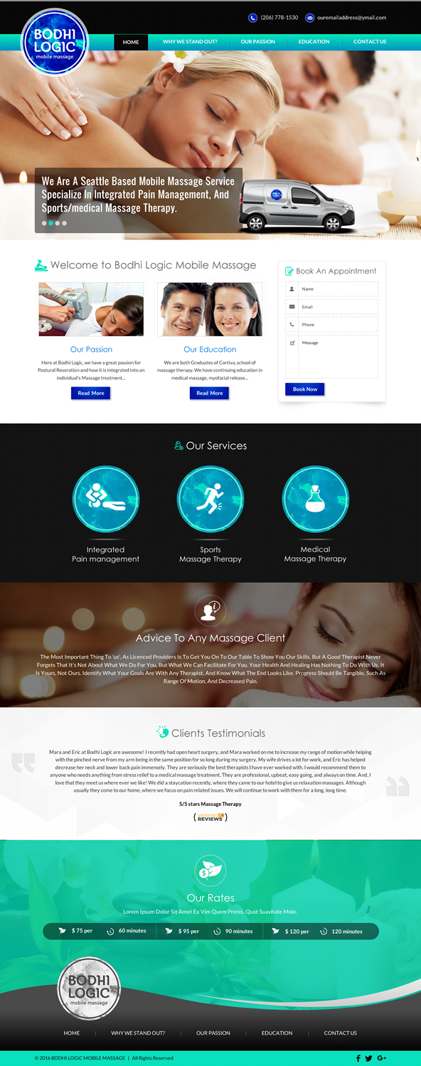 Web Design by Sbss for Bodhi Logic | Design #9251144