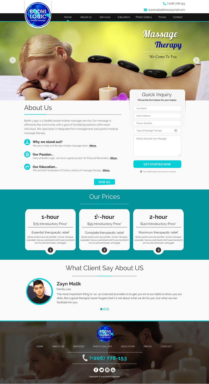 Web Design by Sbss for Bodhi Logic | Design #9251534