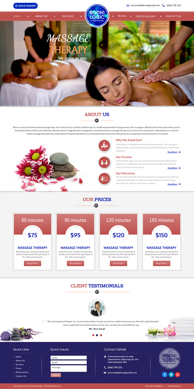 Web Design by Sbss for Bodhi Logic | Design #9251536