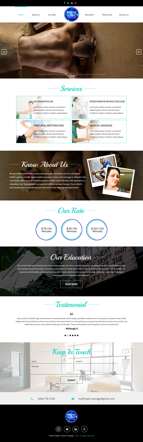 Web Design by rightway for Bodhi Logic | Design #9257659