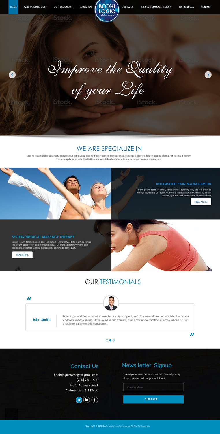 Diseño Web por Creations Box 2015 para Bodhi Logic | Diseño #9252764