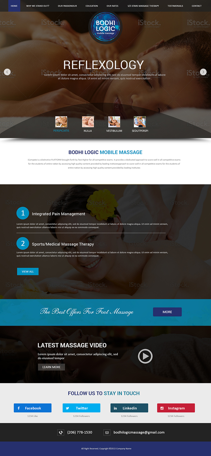 Web Design by Creations Box 2015 for Bodhi Logic | Design #9252766