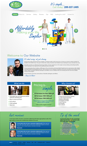 Cleaning service website design | Web Design par Latest Design Ideas