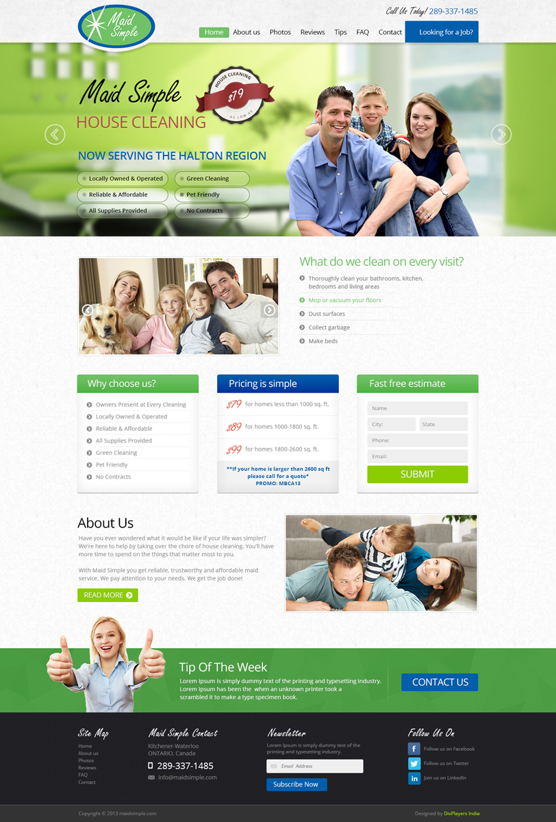 Web Design by the-lion-king for SIMPPLE | Design #2039220