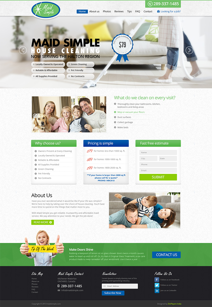 Web Design by the-lion-king for SIMPPLE | Design #2044491