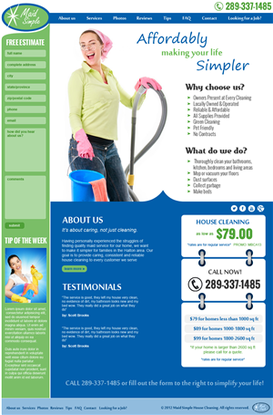 Web Design by jeckx2 for SIMPPLE | Design #2070477