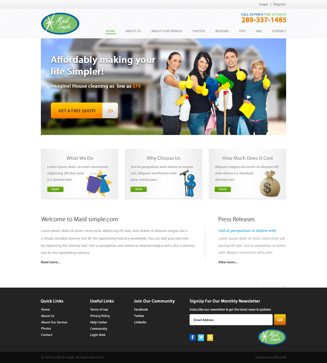 Web Design by Nibtonik for SIMPPLE | Design #2036254