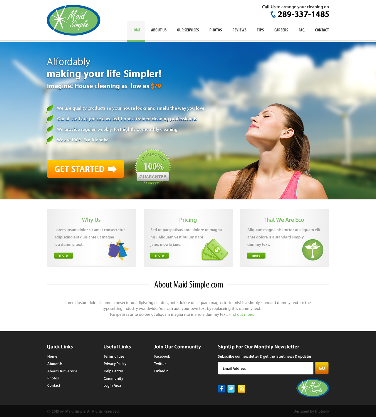 Web Design by Nibtonik for SIMPPLE | Design #2039745