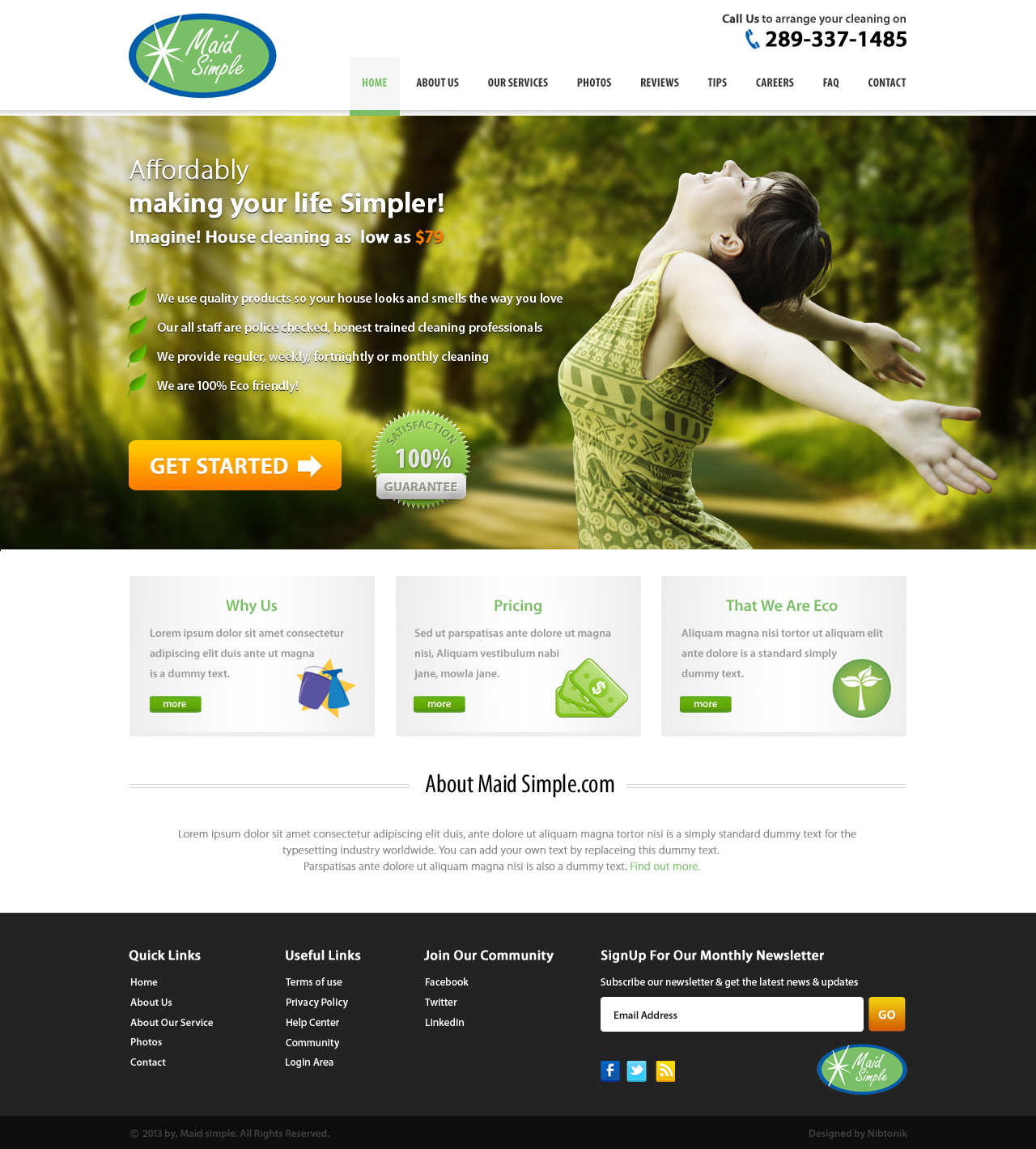 Web Design by Nibtonik for SIMPPLE | Design #2042573