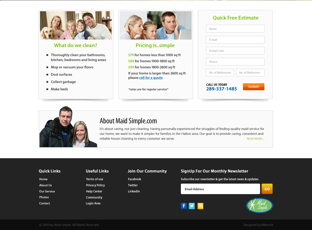 Web Design by Nibtonik for SIMPPLE | Design #2044781