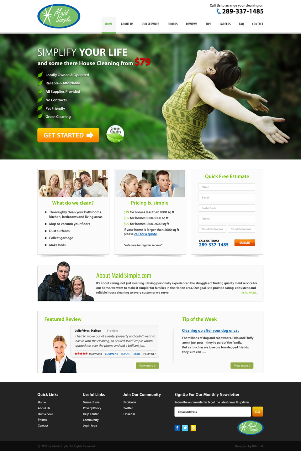 Web Design by Nibtonik for SIMPPLE | Design #2048014