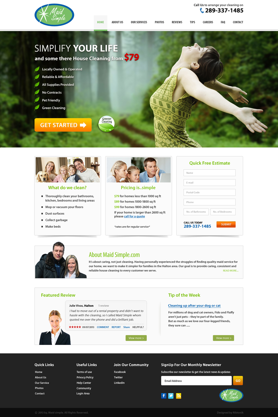Web Design by Nibtonik for SIMPPLE | Design #2048022