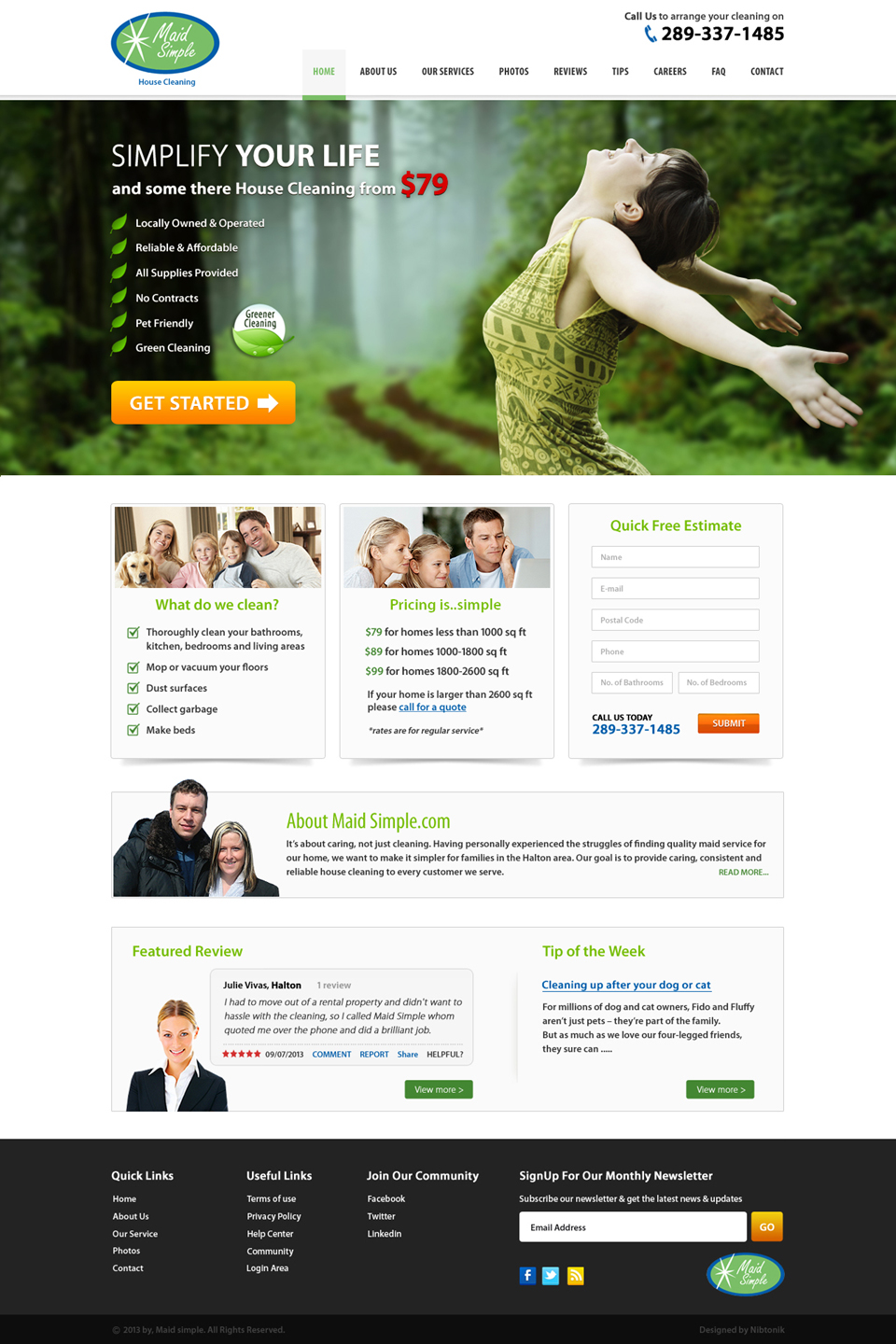 Web Design by Nibtonik for SIMPPLE | Design #2051282