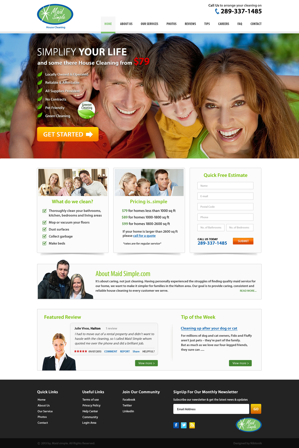 Web Design by Nibtonik for SIMPPLE | Design #2073326