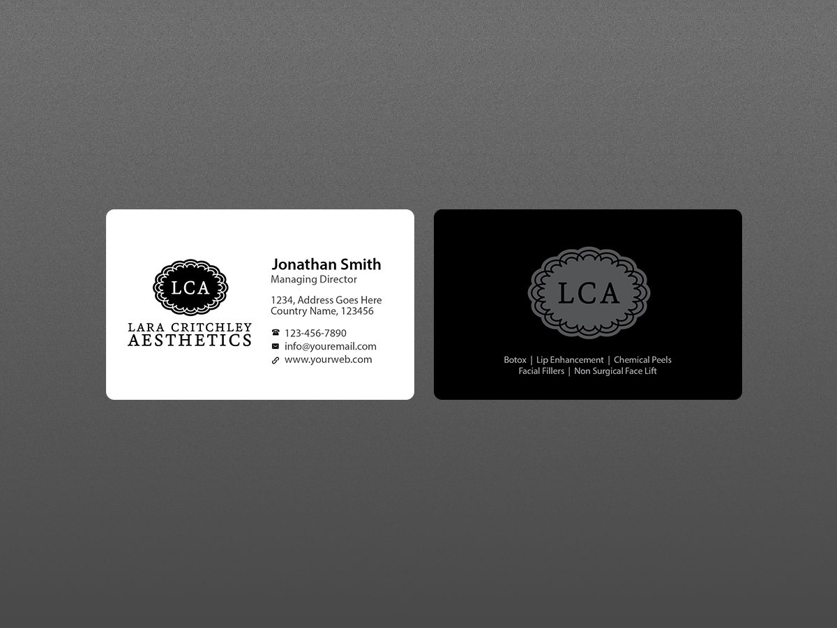 Diseño de Tarjeta de Presentación por Creations Box 2015 para LCA | Diseño #9253167