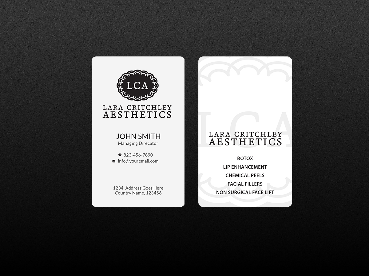 Diseño de Tarjeta de Presentación por Creations Box 2015 para LCA | Diseño #9259994