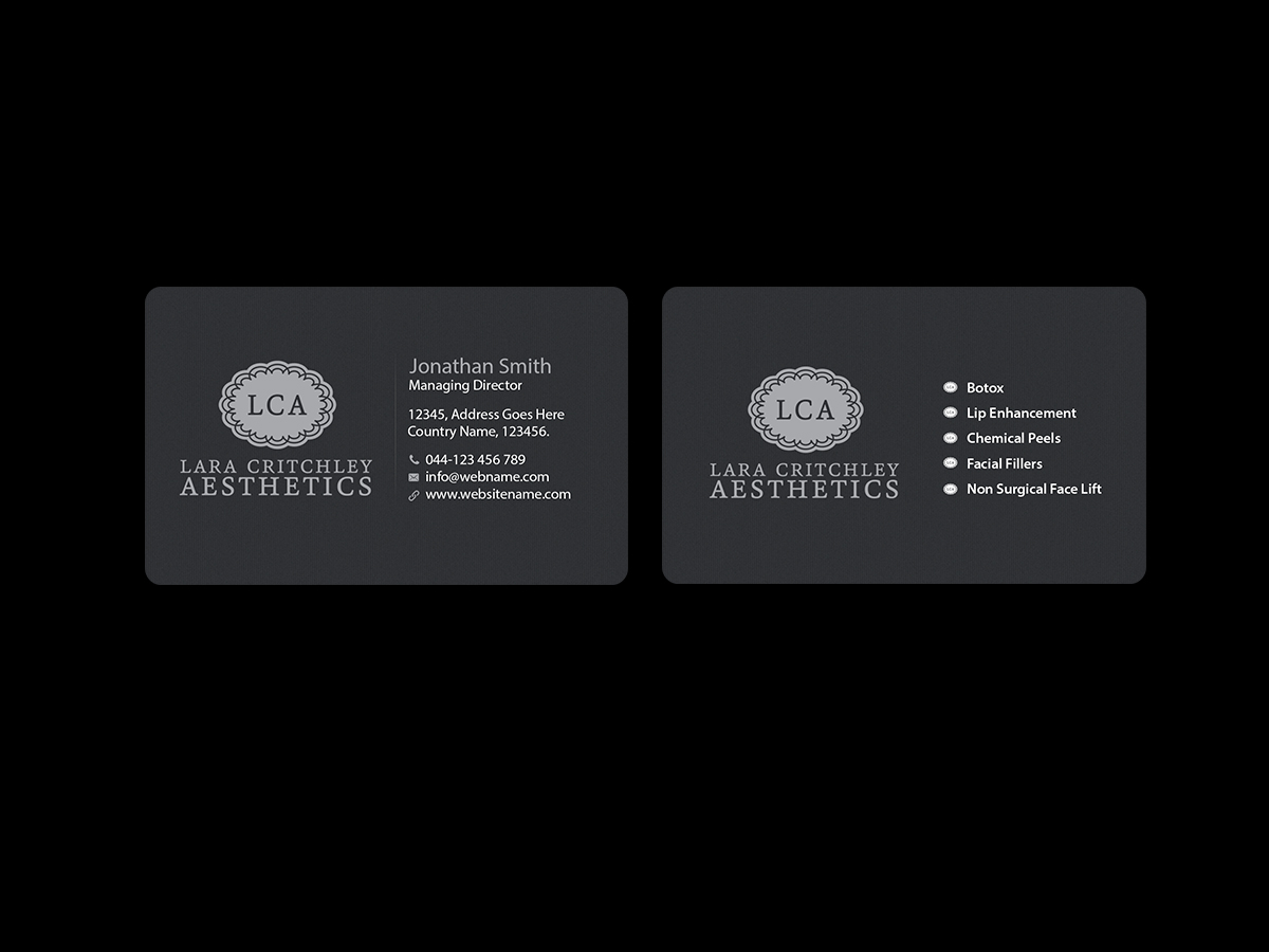 Diseño de Tarjeta de Presentación por Creations Box 2015 para LCA | Diseño #9259997