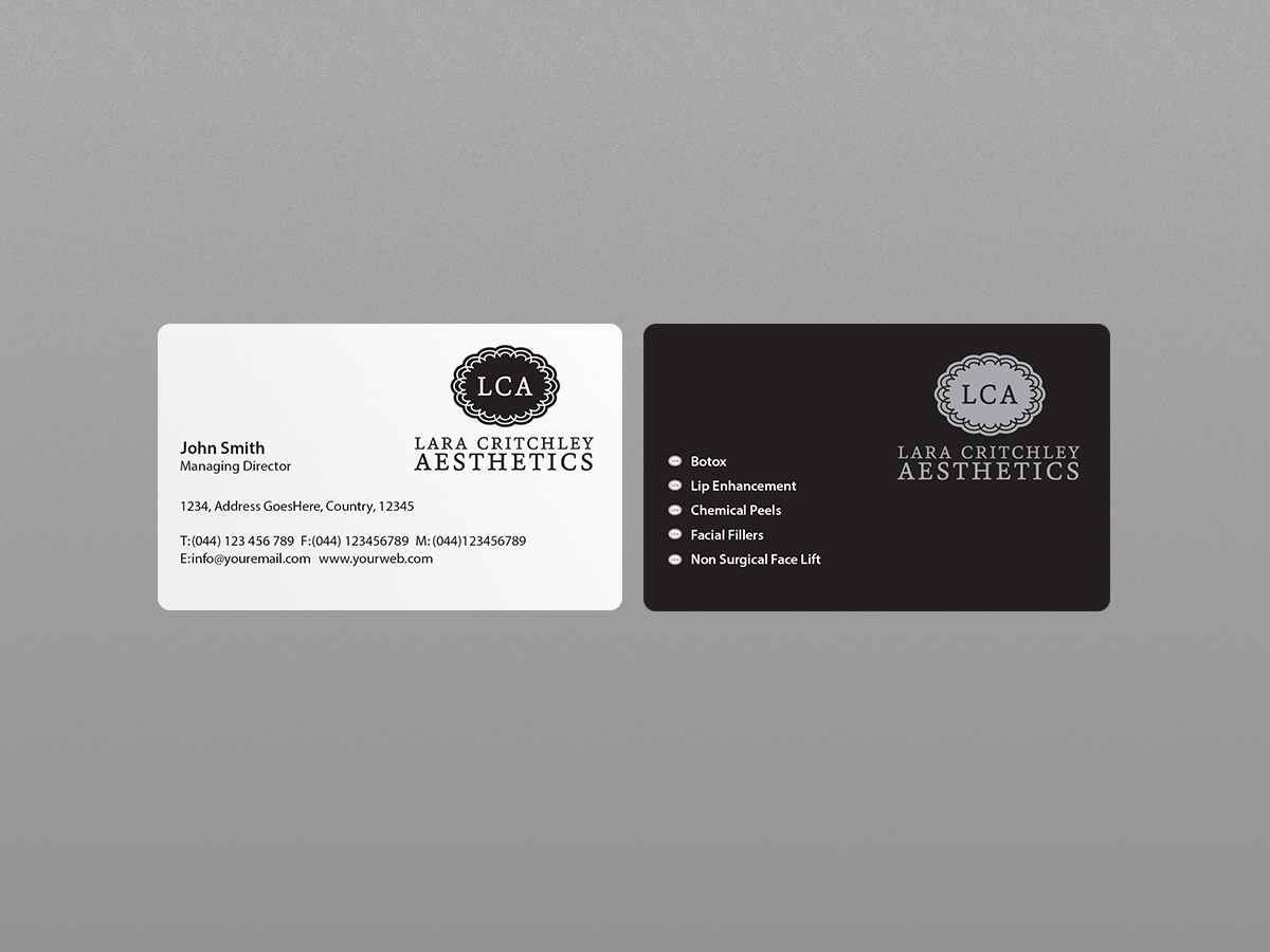 Diseño de Tarjeta de Presentación por Creations Box 2015 para LCA | Diseño #9260002