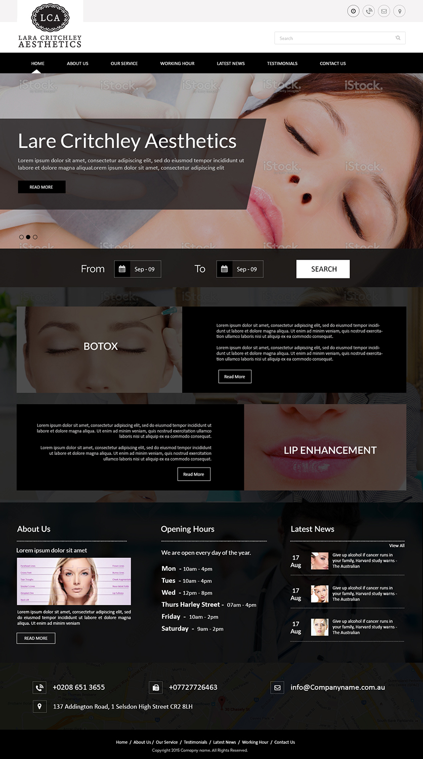 Web-Design von Creations Box 2015 für LCA | Design: #9259767