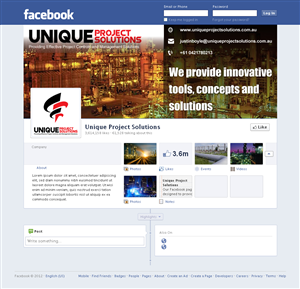 Facebook Design by Sbss for Unique Project Solutions | Design: #2044077