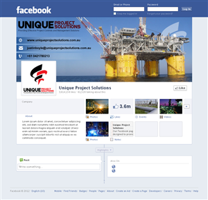 Facebook Design by Sbss for Unique Project Solutions | Design: #2044136